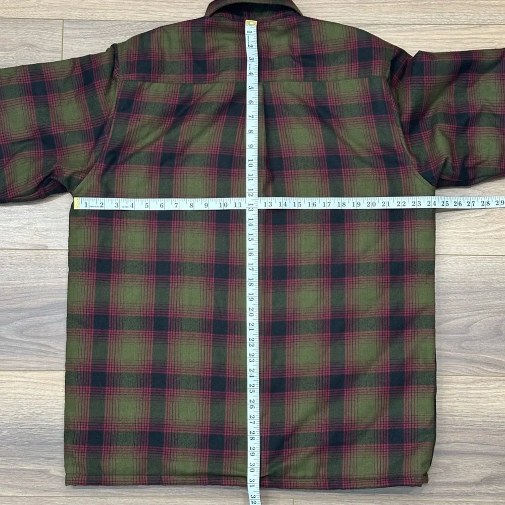 Dixxon Flannel The Payback Jacket Quilted Pearl Snap in Green/Black Size Large
